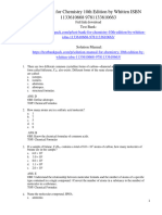 Test Bank For Chemistry 10Th Edition by Whitten Isbn 1133610668 9781133610663 Full Chapter PDF