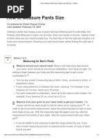 How To Measure Pants Size - 8 Steps (With Pictures) - Wikihow