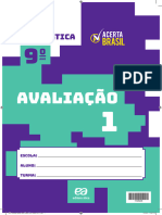 EF2 Acerta Brasil MATEMATICA 9ano AV1 AL