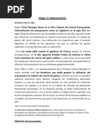 Derecho Presupuestario Tema IV.