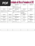 Gronograma de Actividades