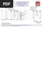 SCVTITIExamination Marksheet