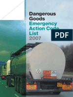 Dangerous Goods EAC List