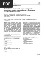 Shorter Blooms Expected With Longer Warm Periods Under Climate Change: An Example From A Shallow Meso-Eutrophic Mediterranean Lake