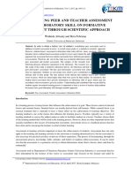 Understanding Peer and Teacher Assessment About Laboratory Skill On Formative Assessement Through Scientific Approach