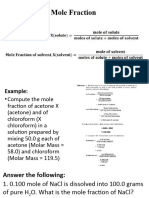 Mole Fraction