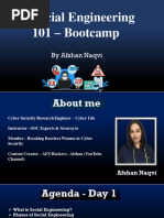 Social Engineering 101 Bootcamp - Afshan Naqvi