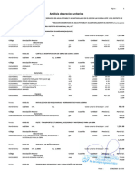 Analisis de Precios Unitarios