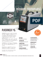 Fiche Technique Découpeur Plasma PLASMACUT 45