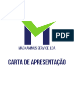 Magnanimus Service, Lda: Carta de Apresentação