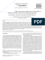 Electrochemical Degradation and Toxicity Reduction of C.I. Basic Red 29 Solution and Textile Wastewater by Using Diamond Anode