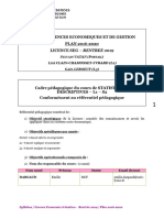 Syllabus L1 Statistiques Descriptives