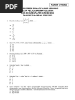 Soal Utama Asesmen Sumatif Akhir Jenjang Matematika 2023