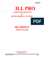 MS Office Skills in Telugu