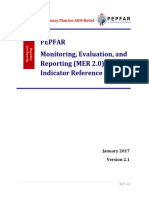 Monitoring Evaluation and Reporting Indicator Reference Guide - MER 2.0 Version 2.1