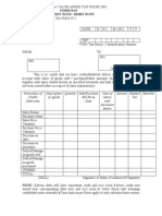 Credit and Debit Note