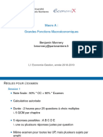 Macro A: Grandes Fonctions Macroéconomiques: Benjamin Monnery Bmonnery@