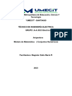 Modulo 1 Conjuntos Numericos .Tecnica en Elec