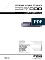 Yamaha CDR 1000 Service Manual