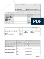 Numeracy-Level 4-Record of Assessment-MTTI