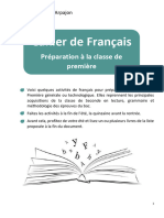 Cahier de Vacances Francais 2de