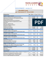 Devis Estimatif MeetMED Week - Hammamet