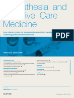 Core Clinical Content For Postgraduate Anaesthetic Training and Continuing Professional Development