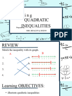 Solving Quadratic Inequalities