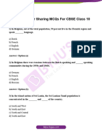 Power Sharing MCQ