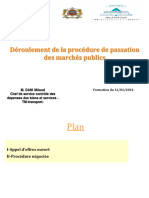 Procédure de Passation Mise À Jour Marche Public Maroc