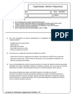 Atividade 03 - Organização - Saúde e Segurança