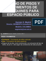 MADRID, Germán G. Diseño Pav Adoquines Tráfico Peatonal (Espacio Público)