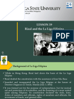 Lesson 19 Rizal and The La Liga Filipina