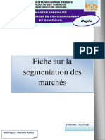 Fiche Dela Segmentation Du Marché