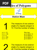 Station Maze, Interior and Exterior Angles