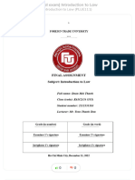 Final Exam Introduction To Law - Compress