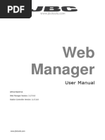 JBC Web Manager User Manual