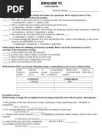 English Vi Worksheets For March 6 82024