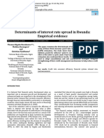 Determinants of Interest Rate Spreads Among Licensed Commercial Banks in Kenya