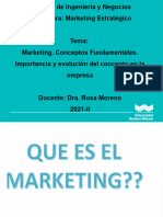 SEMANA 1 - Marketing. Conceptos Fundamentales. Importancia y Evolución Del Concepto en La Empresa