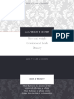 4-Mass, Weight and Density