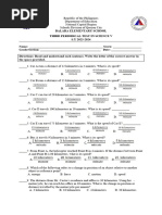 Third Periodical Test in Science V