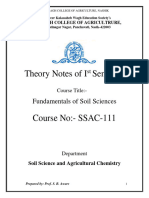 NEW Syllabus Notes of SSAC 111 Agri