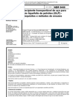 NBR 8460 - Requisitos e Métodos de Ensaios - Recipiente Transportável