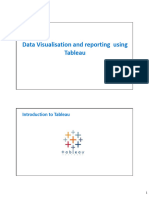 Data Visualisation and Reporting Using Tableau