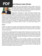 Andrés Manuel López Obrador BIOGRAFIA