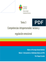 Tema 3. Lectura y Regulación Emocional. Parte 1