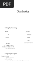 As Quadratics