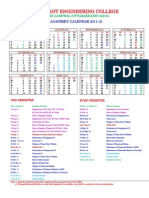 GBPEC Academic Calendar 2011-12