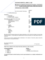 Subject Combination Advanced L 2020 1